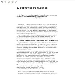 Lire en ligne Pollinisation et productions végétales - C. CULTURES POTAGÈRES (Prévisualisation)