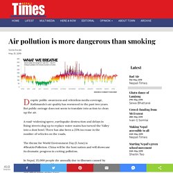 Air pollution is more dangerous than smoking