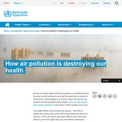 How air pollution is destroying our health