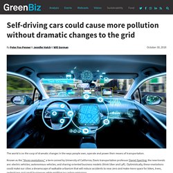 Self-driving cars could cause more pollution without dramatic changes to the grid