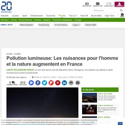 Pollution lumineuse: Les nuisances pour l'homme et la nature augmentent en France