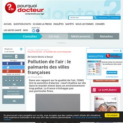 Pollution de l’air : le palmarès des villes françaises