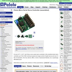 Pololu Micro Serial Servo Controller (assembled)
