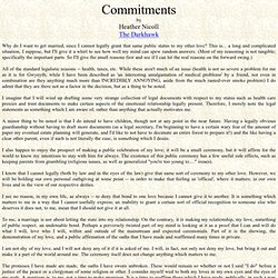 Polyamory Commitment Page