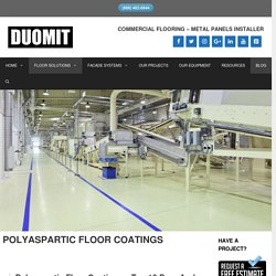 Polyaspartic Floor Coatings - Aliphatic Polyurea Fast-Drying Sealer