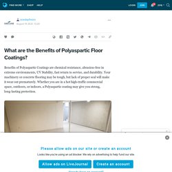 What are the Benefits of Polyaspartic Floor Coatings?