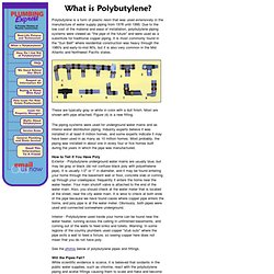 Plumbing - What is Polybutylene?