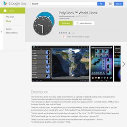PolyClock™ World Clock - Aplicações Android no Google Play