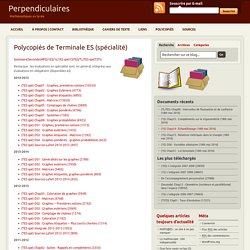 Polycopiés de Terminale ES (spécialité)
