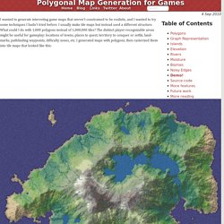 Polygonal Map Generation for Games