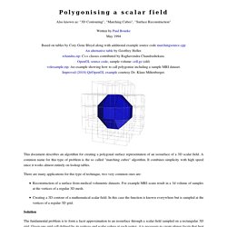 Polygonising a scalar field (Marching Cubes)