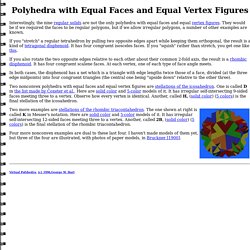 Polyhedra with Equal Faces and Equal Vertices