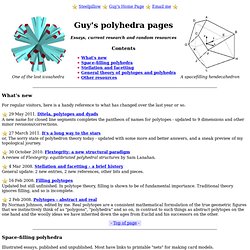 Polyhedra Index Page