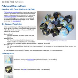 Map Projections: Polyhedron Maps