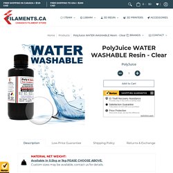 PolyJuice WATER WASHABLE Resin - Clear