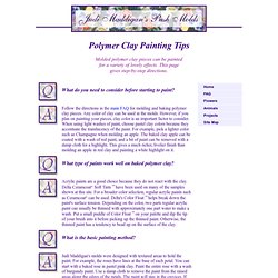Polymer Clay Painting Tips