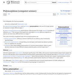 Polymorphism (computer science)