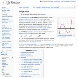 Polynôme