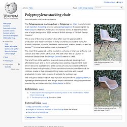 Polypropylene stacking chair