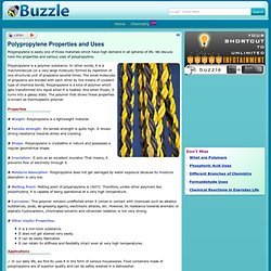 Polypropylene Properties and Uses