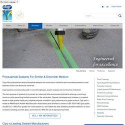 Polysulphide Sealants for Industrial Use