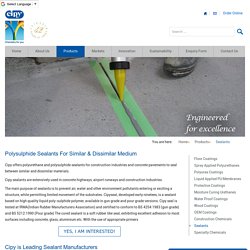 Polysulphide Sealants for Industrial Use