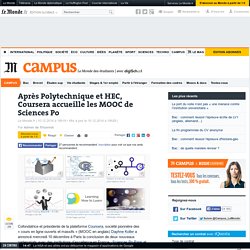 Après Polytechnique et HEC, Coursera accueille les MOOC de Sciences Po