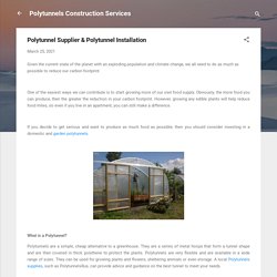 Polytunnel Supplier & Polytunnel Installation