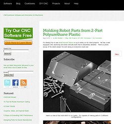 Molding Robot Parts from 2-Part Polyurethane Plastic - CNCCookbook CNC Blog CNCCookbook CNC Blog