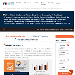 Polyurethane Elastomers Market Growth & Share