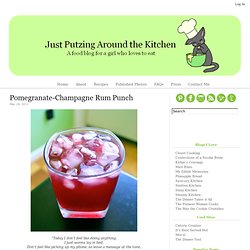Pomegranate-Champagne Rum Punch