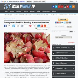 Pomegranate Peel For Treating Numerous Diseases