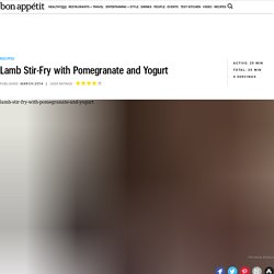 Lamb Stir-Fry with Pomegranate and Yogurt Recipe