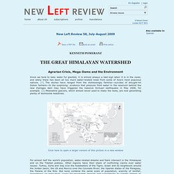 Kenneth Pomeranz: The Great Himalayan Watershed