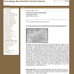 Pommern 1945 - Teil 1 [Homepage des Familien-Vereins Zessin]