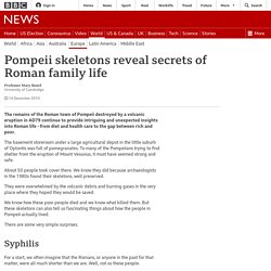 Pompeii skeletons reveal secrets of Roman family life