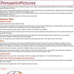 A complete photographic plan of everything at ancient Pompeii as it is today, produced by Jackie and Bob Dunn for those as enthusiastic about Pompeii as we are.