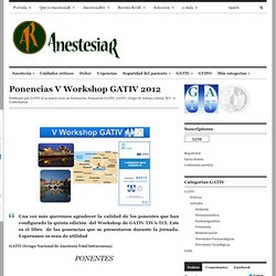 Ponencias V Workshop GATIV 2012