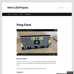 Nick's LED Projects