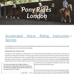 Pony Rides London