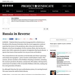 "Russia in Reverse" by Nicu Popescu