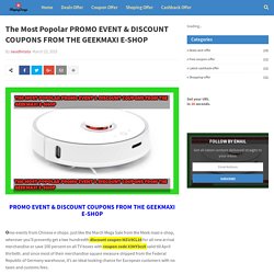 The Most Popolar PROMO EVENT & DISCOUNT COUPONS FROM THE GEEKMAXI E-SHOP