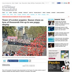 Tower of London poppies: Queue chaos as tens of thousands line up to see poppy display