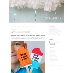 popsicle bookmark with printable