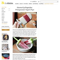 Grown-Up Popsicles: Pomegranate Yogurt Pops