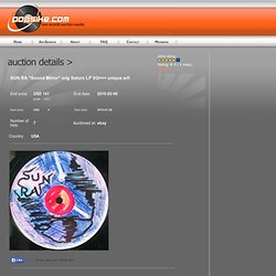 SUN RA "Sound Mirror" orig Saturn LP VG+++ unique art! - auction details