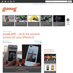 popSLATE – an E-Ink second screen for your iPhone 5