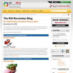 Our 8 Most Popular Analytics Posts of 2009: The ROI Revolution B