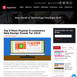 Top 8 Most Popular E-commerce Web Design Trends For 2019