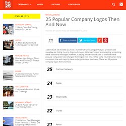 25 Popular Company Logos Then And Now